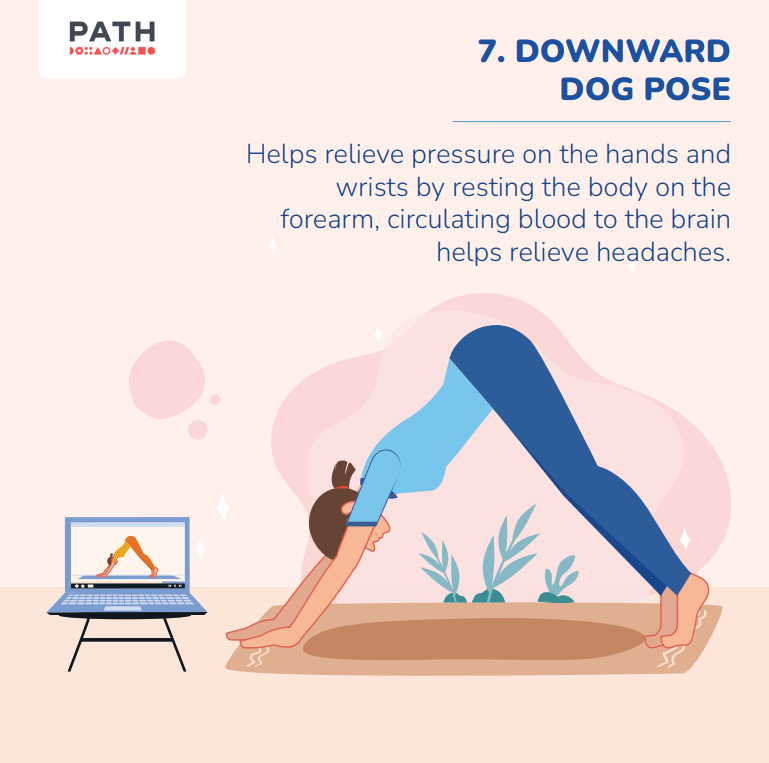 12 Yoga poses to reduce headaches Stock Vector | Adobe Stock